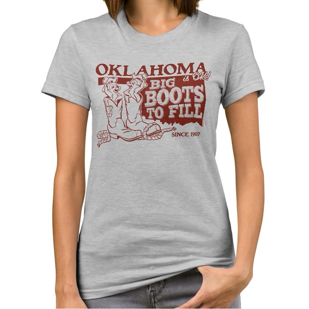 Disney's Gray State Fair Oklahoma Chip N Dale T-Shirt for Adults in 3X Plus Size